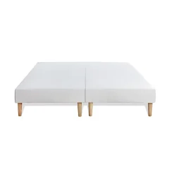 Marmottes & Co Pack sommier tapissier matelas Ressorts ensachés et mémoire de forme avec couette et oreillers* Ensemble Sommier Et Matelas