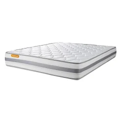 Pack sommier tapissier matelas Ressorts ensachés et mémoire de forme avec couette et oreillers><noscript><img data-lazyloaded=
