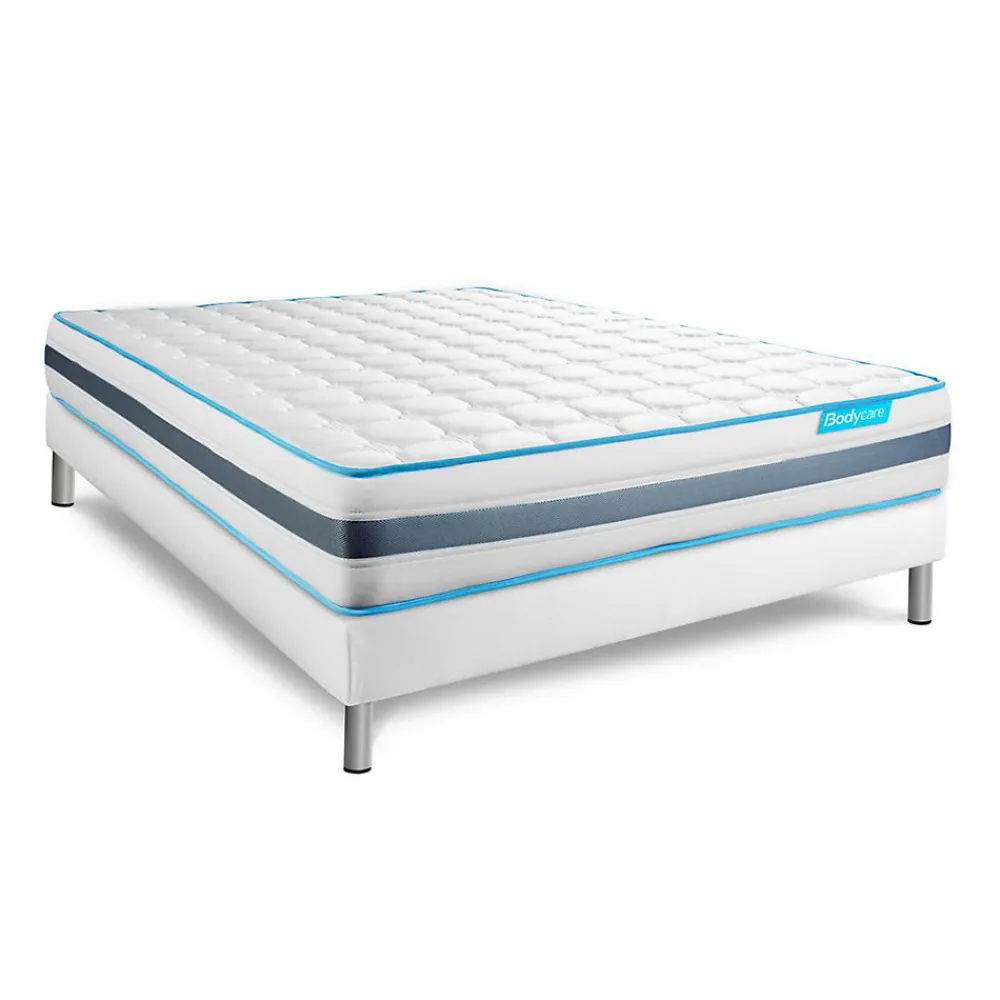 Pack sommier tapissier matelas Ressorts ensachés avec couette et oreillers>Bodycare Sale