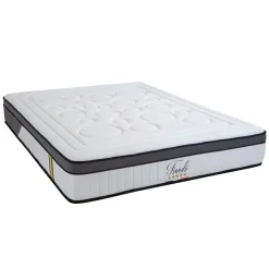 Bellecour Pack Tivoli 160x200 cm Matelas Mousse + Sommier Bois + Protège matelas anti punaise* Ensemble Sommier Et Matelas