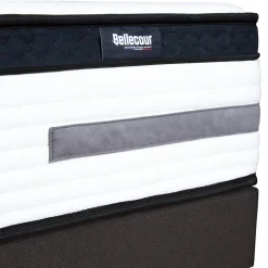 Pack Versailles 140x190 cm Matelas Ressorts ensachés + Sommier Bois + Accessoires><noscript><img width=