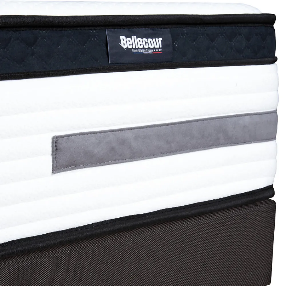 Pack Versailles 140x190 cm Matelas Ressorts ensachés + Sommier Bois + Accessoires>Bellecour