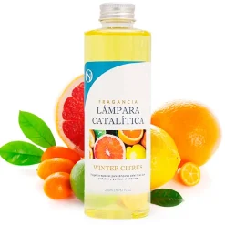 Mamamanuela Parfum Winter Citrus pour lampe catalytique (200 ml) - Élimine les mauvaises odeurs, parfume et nettoie l'environnement* Désodorisant Et Parfum D'Ambiance