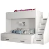 PARTY 16 Lit superposé 247/165/135 (blanc/blanc/gris)>Abiks Meble Clearance