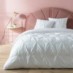 Parure 3 Pièces Heloise 100% Coton (260x240 cm - Blanc)>Douceur D'Intérieur Outlet