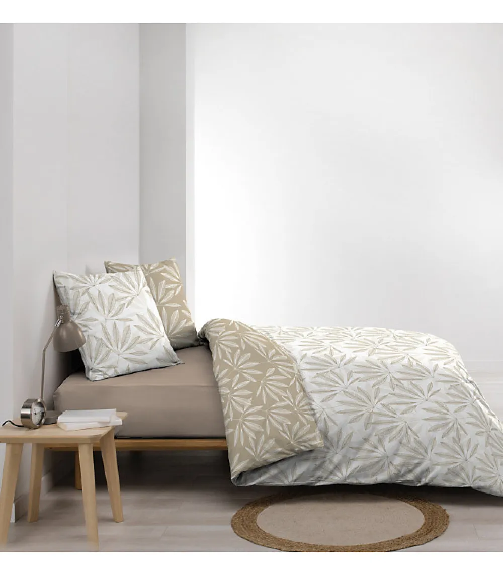 Douceur D'Intérieur Parure 3 pièces 220x240cm 57 fils réversible "Malia" - 220x240cm - Blanc* Housse De Couette