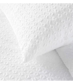 Parure 3 pièces 220x240cm gaufré blanc - 220x240cm - Blanc><noscript><img width=