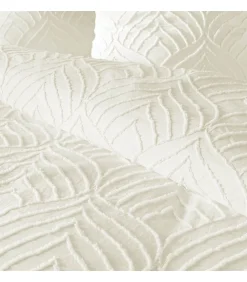 Parure 3 pièces 240x260cm tufté ivoire - 240x260cm - Ivoire><noscript><img width=