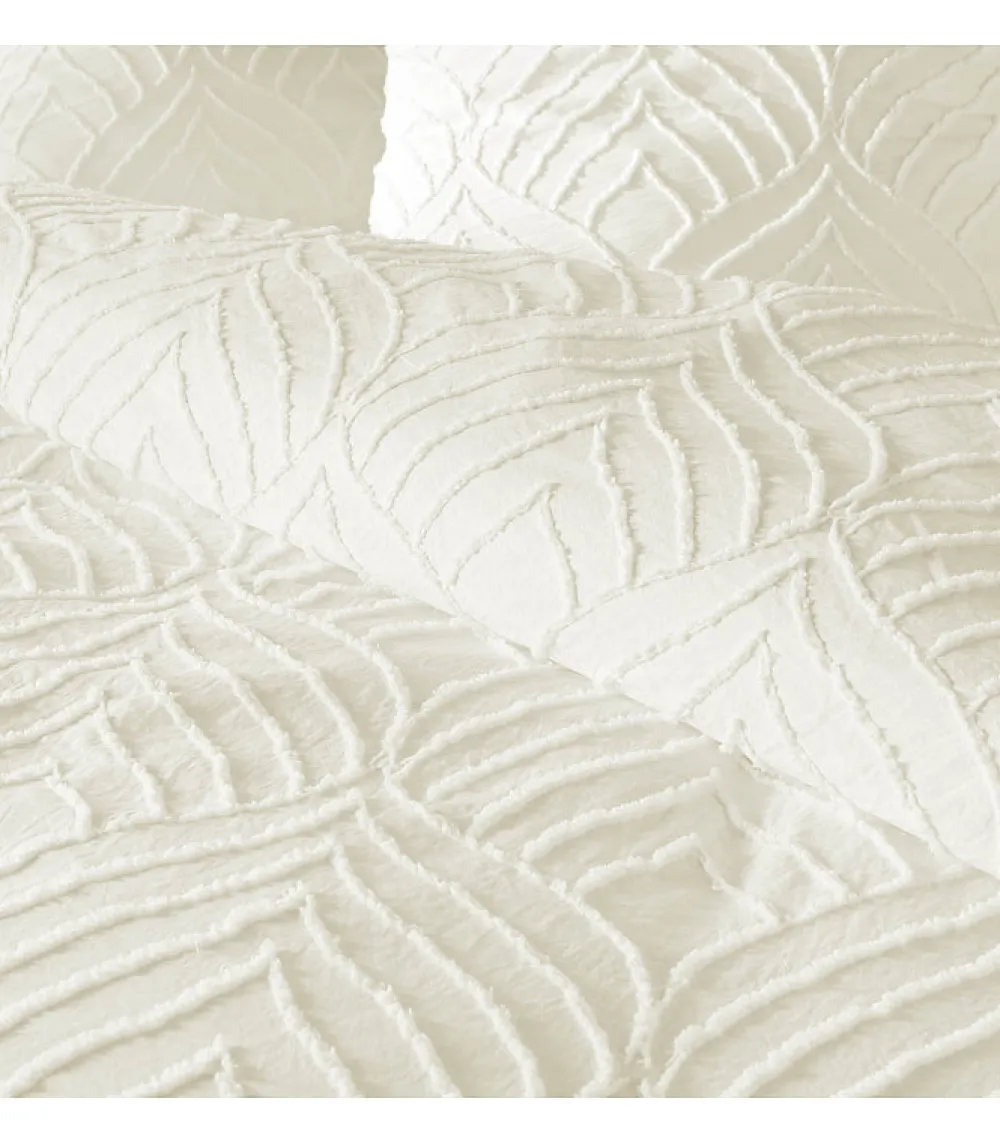 Parure 3 pièces 240x260cm tufté ivoire - 240x260cm - Ivoire>Douceur D'Intérieur Best