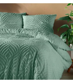 Parure 3 pièces 240x260cm tufté sauge - 240x260cm - Vert sauge>Douceur D'Intérieur Hot