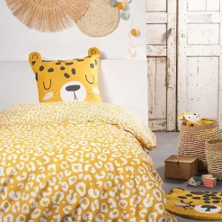 Parure de couette 140 x 200 "Funny Tiger" Réversible 100% Coton / 57 Fils/cm²>Today Online