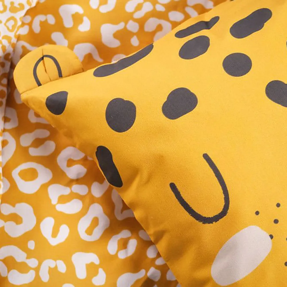 Parure de couette 140 x 200 "Funny Tiger" Réversible 100% Coton / 57 Fils/cm²>Today Online