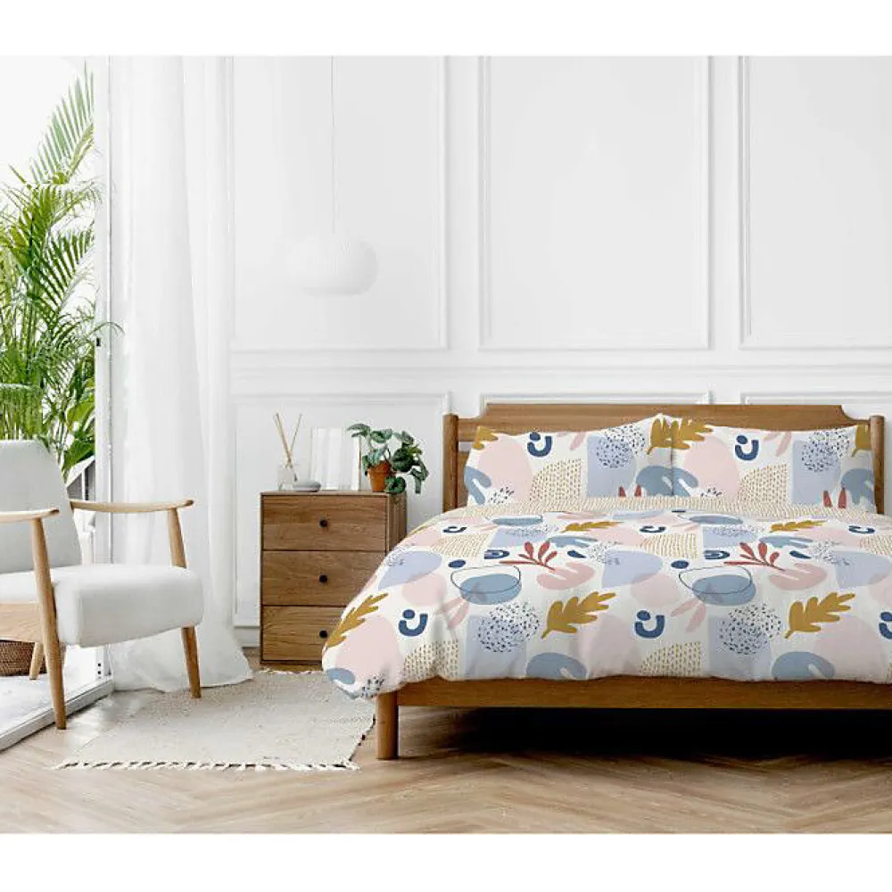 Copenhagen Home Parure de couette "Anisa" toutes dimensions 100% Coton / 57 Fils/cm² - Parure de couette 240 x 220 cm + 2 Taies d'oreiller 63 x 63* Housse De Couette