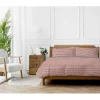 Parure de couette "Arri" toutes dimensions 100% Coton / 57 Fils/cm² - Arri Terracotta - Parure de couette 240 x 220 cm + 2 Taies d>Copenhagen Home Best