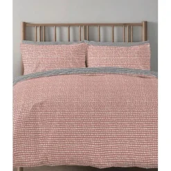 Parure de couette "Arri" toutes dimensions 100% Coton / 57 Fils/cm² - Arri Terracotta - Parure de couette 240 x 220 cm + 2 Taies d>Copenhagen Home Best
