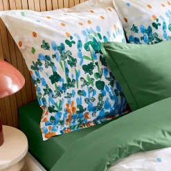 Parure de couette au style printanier (140x200 cm - Vert)>Tradilinge Outlet