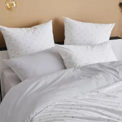Parure de couette en percale de coton au style géométrique (200x200 cm - Gris clair)>Tradilinge Clearance