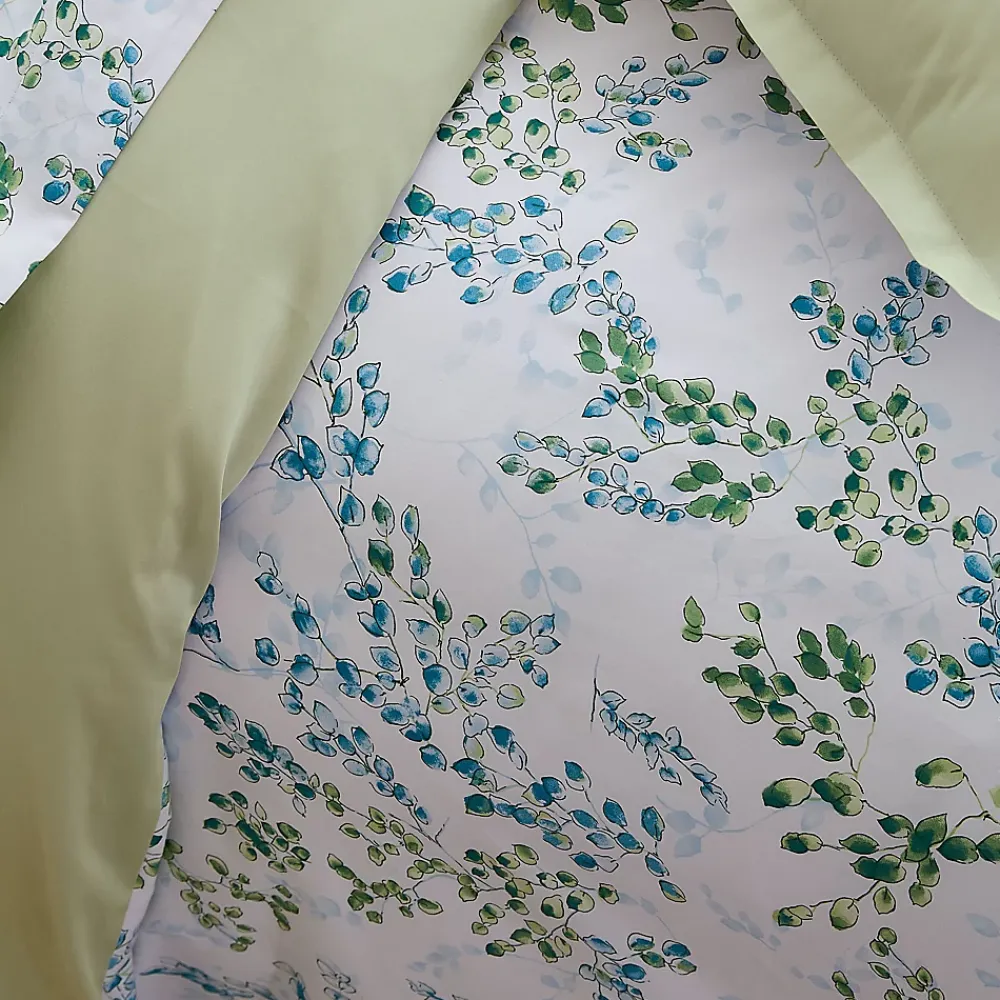 Tradilinge Parure de couette feuilles de tilleul (200x200 cm - Vert)* Parure De Lit