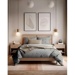 Parure de couette "Frey" toutes dimensions 100% Coton / 57 Fils/cm² - Parure de couette 200 x 200 cm + 2 Taies d'oreiller 63 x 63>Copenhagen Home Hot