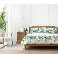 Copenhagen Home Parure de couette "Goyave" toutes dimensions 100% Coton / 57 Fils/cm² - Parure de couette 200 x 200 cm + 2 Taies d'oreiller 63 x 6* Housse De Couette
