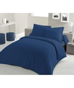 Lovely Home PARURE DE COUETTE - 220x240 cm - 100% COTON - BLEU* Parure De Lit