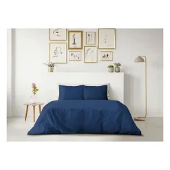 Lovely Home PARURE DE COUETTE - 220x240 cm - 100% COTON - BLEU* Parure De Lit