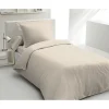 PARURE DE COUETTE - 140x200 cm - 100% COTON - BEIGE CREME>Lovely Home Hot
