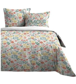 Parure de Drap + 2 taies d'39oreiller Collection Amour>Eden New