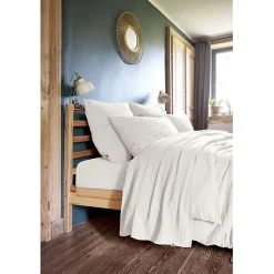 L'Effet Papillon Parure de draps 4 pièces & 5 pièces "Gaïa" Gaze de Coton - Gaïa Chantilly - Parure de draps 4 pièces (1 Drap plat 240 x 300 + 1 Dr* Drap Plat