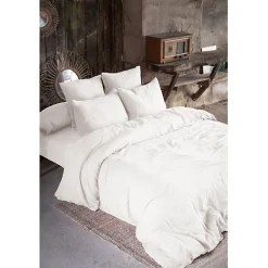 Parure de draps 4 pièces & 5 pièces "Gaïa" Gaze de Coton - Gaïa Chantilly - Parure de draps 4 pièces (1 Drap plat 240 x 300 + 1 Dr>L'Effet Papillon New