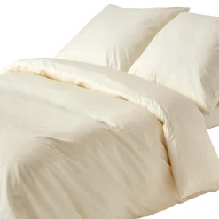 Parure de lit 100% coton égyptien 200 fils ivoire, 155x220cm ->Homescapes Discount
