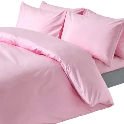 Parure de lit 100% coton égyptien 200 fils rose, 200x200cm ->Homescapes Sale