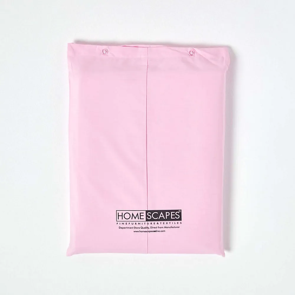 Parure de lit 100% coton égyptien 200 fils rose, 200x200cm ->Homescapes Sale