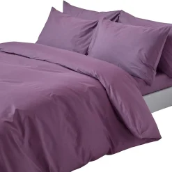 Parure de lit 100% coton égyptien 200 fils violet, 230x220cm ->Homescapes Best