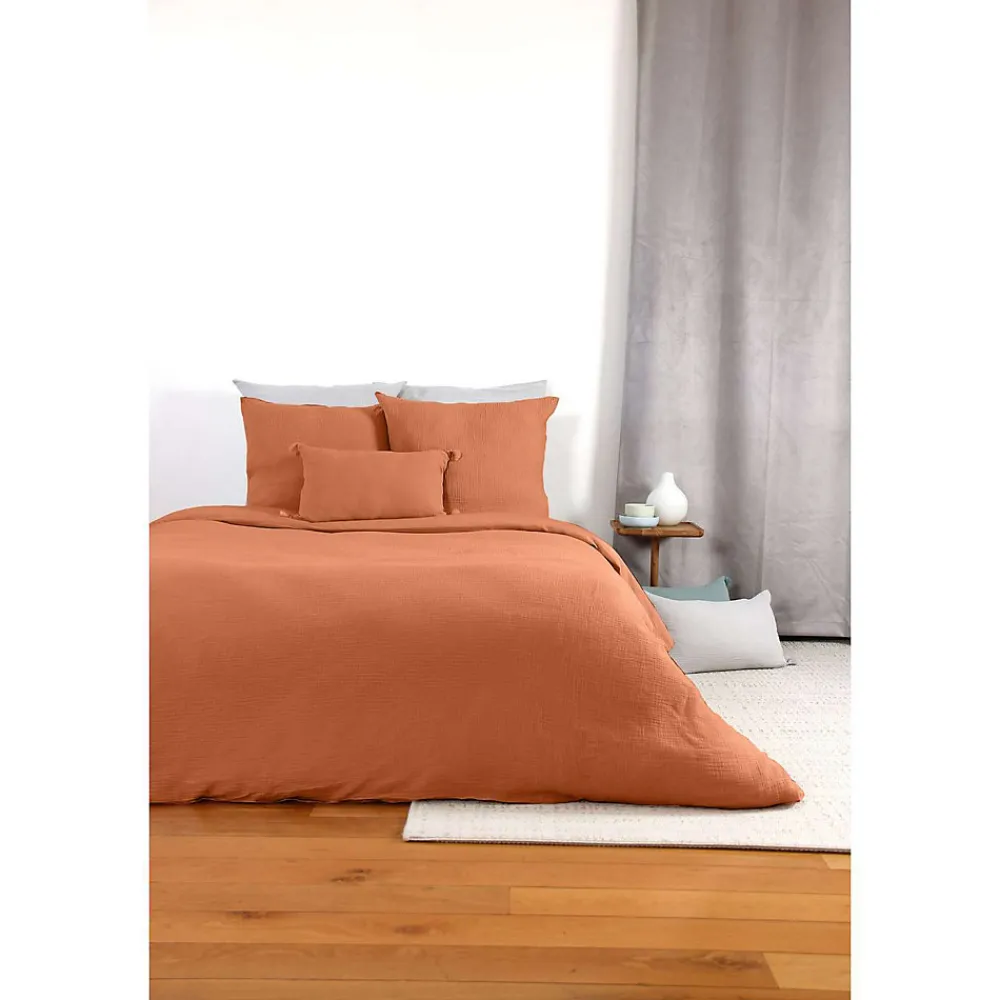 Parure de lit - Double gaze de coton>Côté Déco Discount
