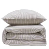 Future Home Parure de lit 1 personne en coton imprimé beige 140x200cm* Parure De Lit