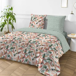 Parure de lit 2 personnes motif abstrait réversible 240x220cm>Future Home Sale