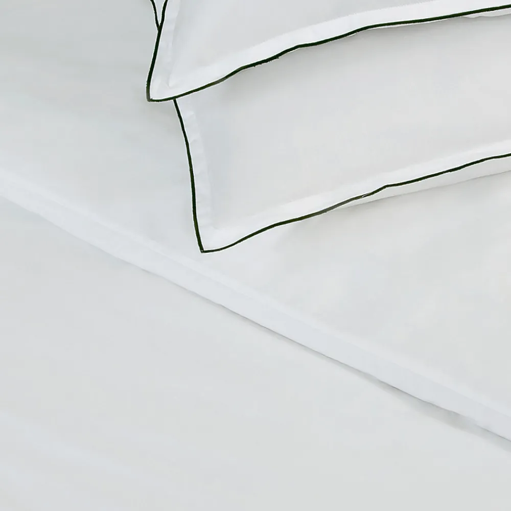 Parure de lit 2 personnes en satin de coton unie 240x220cm>Future Home Clearance