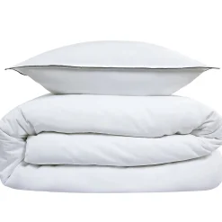 Parure de lit 2 personnes en satin de coton unie 240x220cm><noscript><img width=