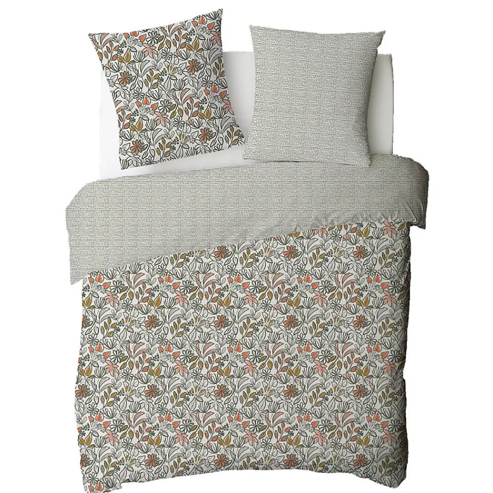 Parure de lit 2 personnes fleurie réversible à pois 260x240cm>Future Home New