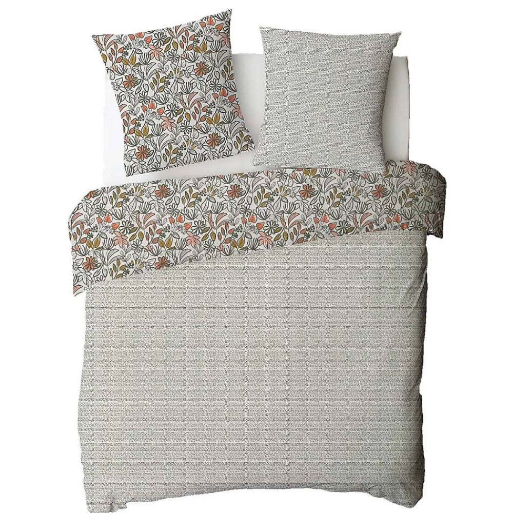 Parure de lit 2 personnes fleurie réversible à pois 260x240cm>Future Home New