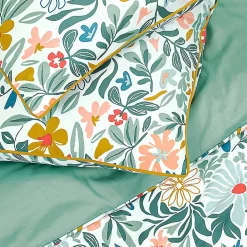 Future Home Parure de lit 2 personnes en satin de coton imprimé floral 260x240cm* Parure De Lit