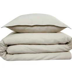 Parure de lit 2 personnes en satin de coton unie 240x220cm><noscript><img width=