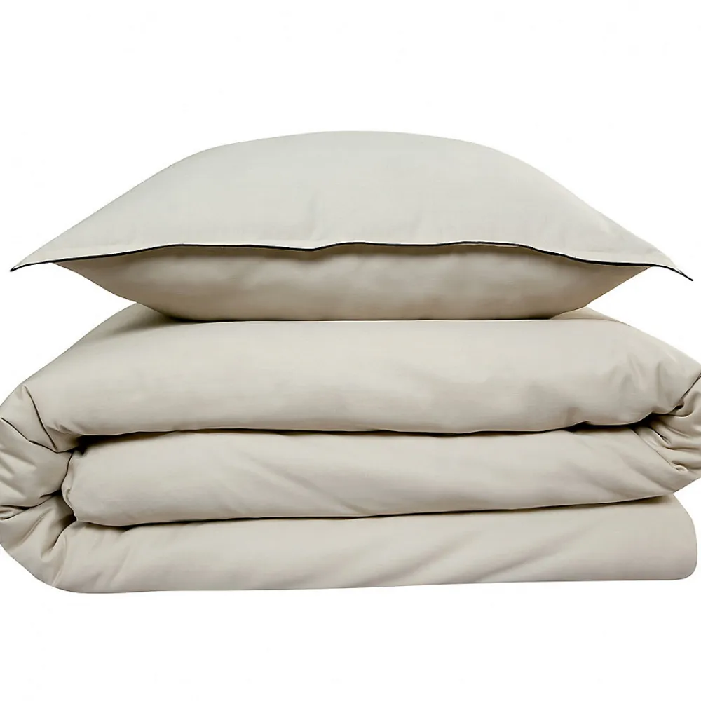 Parure de lit 2 personnes en satin de coton unie 240x220cm>Future Home