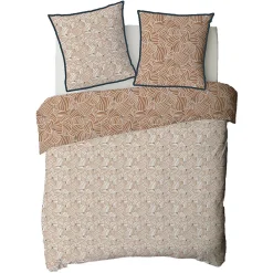 Parure de lit 2 personnes graphique floral en coton 260x240cm><noscript><img width=