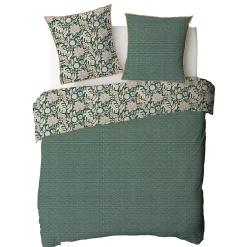 Future Home Parure de lit 2 personnes floral et pois en coton 240x220cm* Parure De Lit