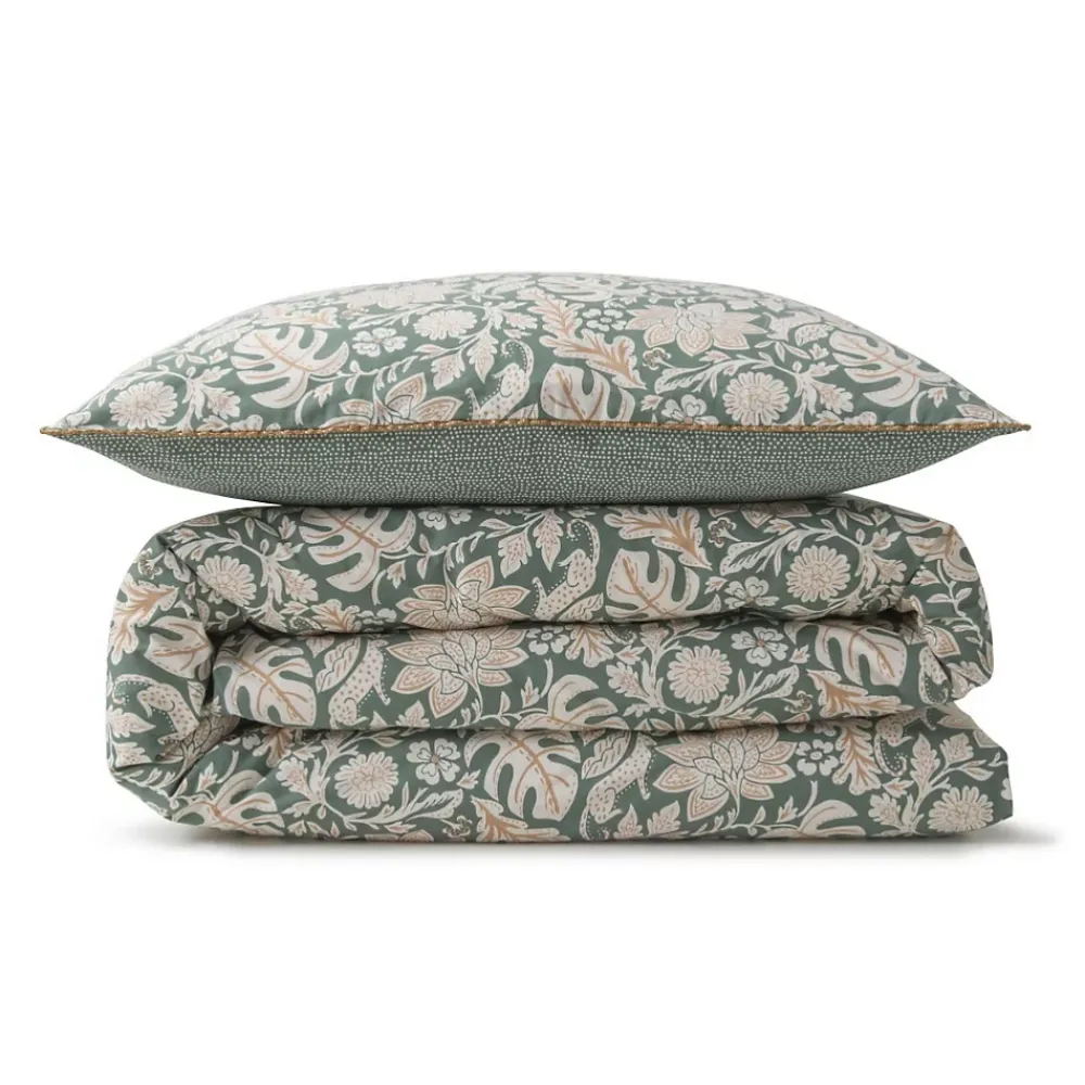 Future Home Parure de lit 2 personnes floral et pois en coton 240x220cm* Parure De Lit