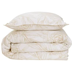 Parure de lit 2 personnes en satin de coton réversible 240x220cm><noscript><img width=