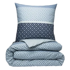 Parure de lit 2 personnes géométrique en microfibre 200x200cm>Future Home Clearance