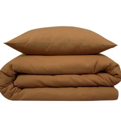 Parure de lit 2 personnes unie effet lin 260x240cm><noscript><img width=